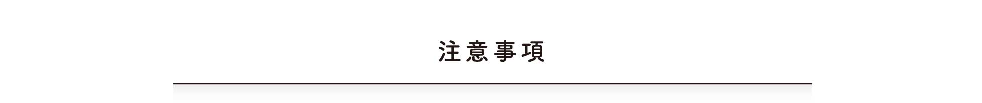 注意事項